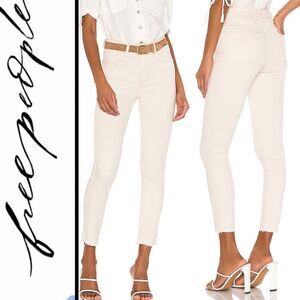 Free People High Rise Jegging in Ivory Various Sizes